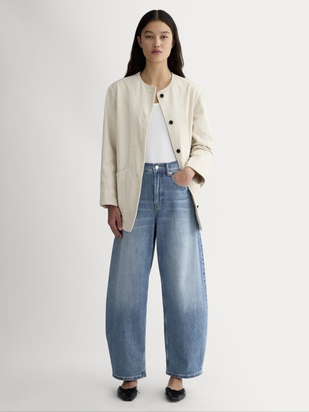 Everlane Way-High Barrel Jean - Size 23L